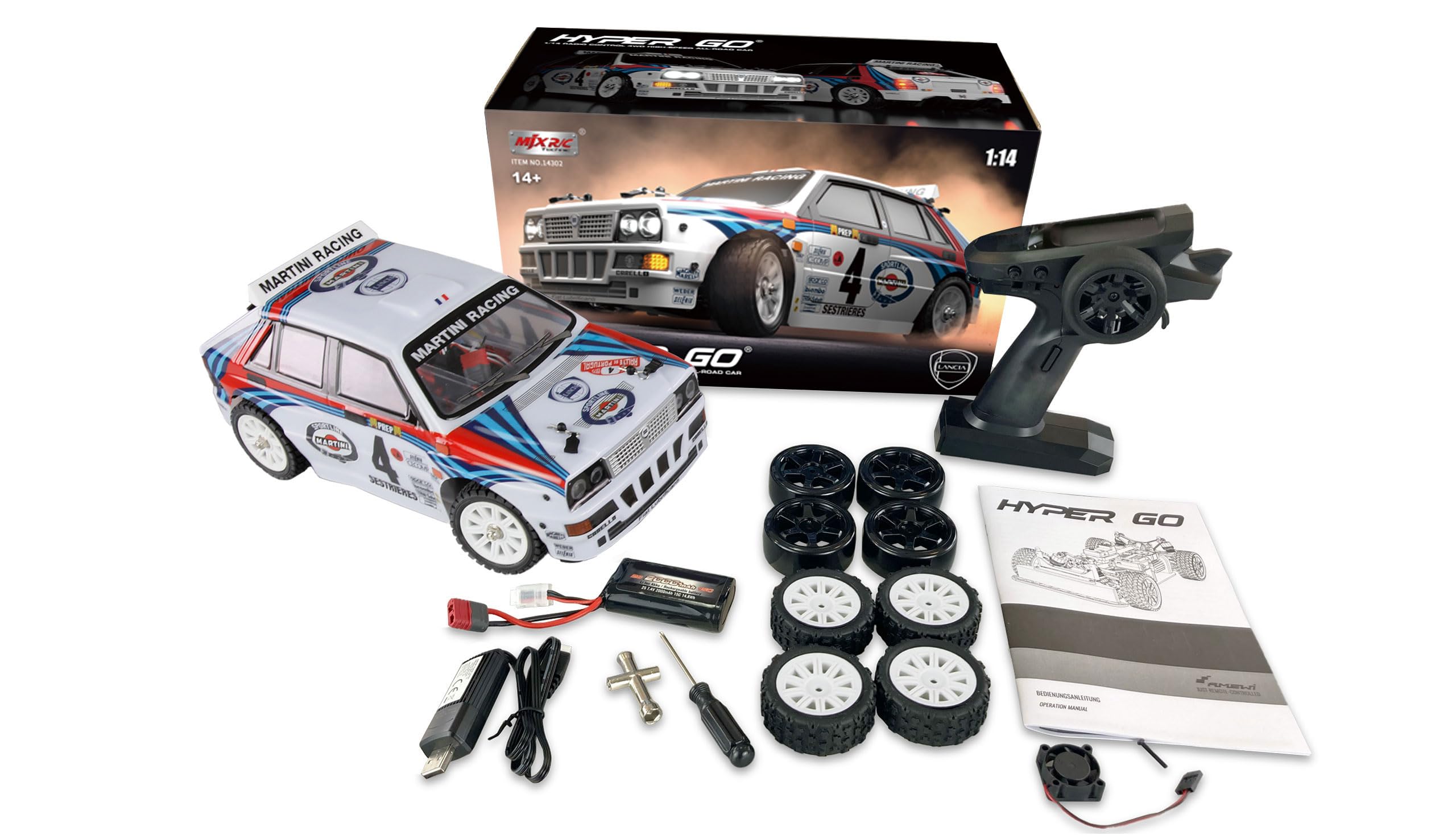 Amewi Hyper Go Lancia Delta HF Integrale Rallye/Drift 4WD RC